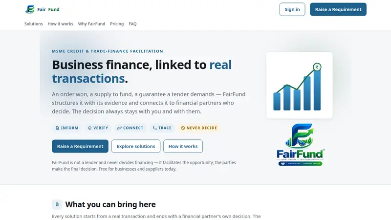 The front page of FairFund